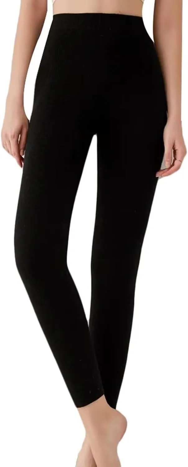 100% Cashmere Thermal Bottoms Women Long Johns Base Layer Leggings Thermal Pant for Skiing, Hiking, Running