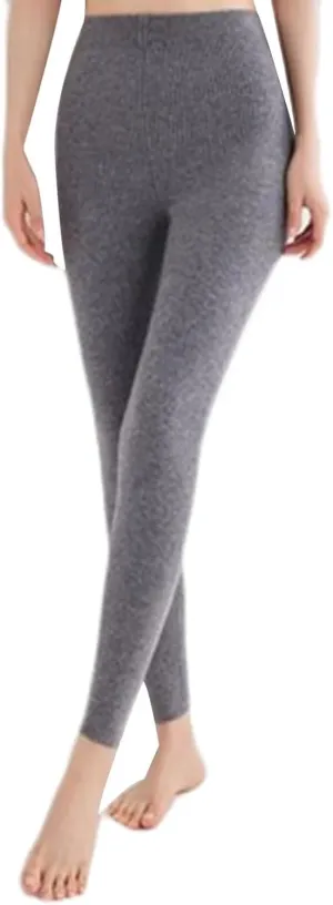 100% Cashmere Thermal Bottoms Women Long Johns Base Layer Leggings Thermal Pant for Skiing, Hiking, Running