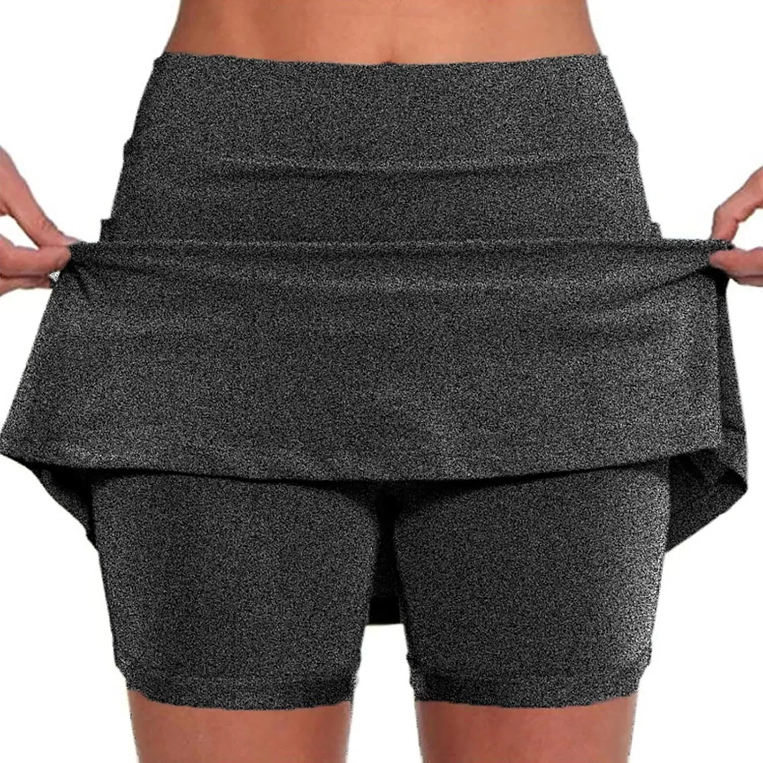 2025 Women's Plus Size Shorts,Women's Knee Length Skorts Skirts Tennis Athletic Golf Causal Skort with Pockets