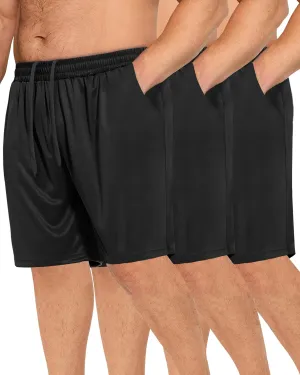 3 Pack Gym Basketball Mens Shorts - Quick Dry Black Workout Athletic Shorts with Pockets for Casual Running (S-6XL)