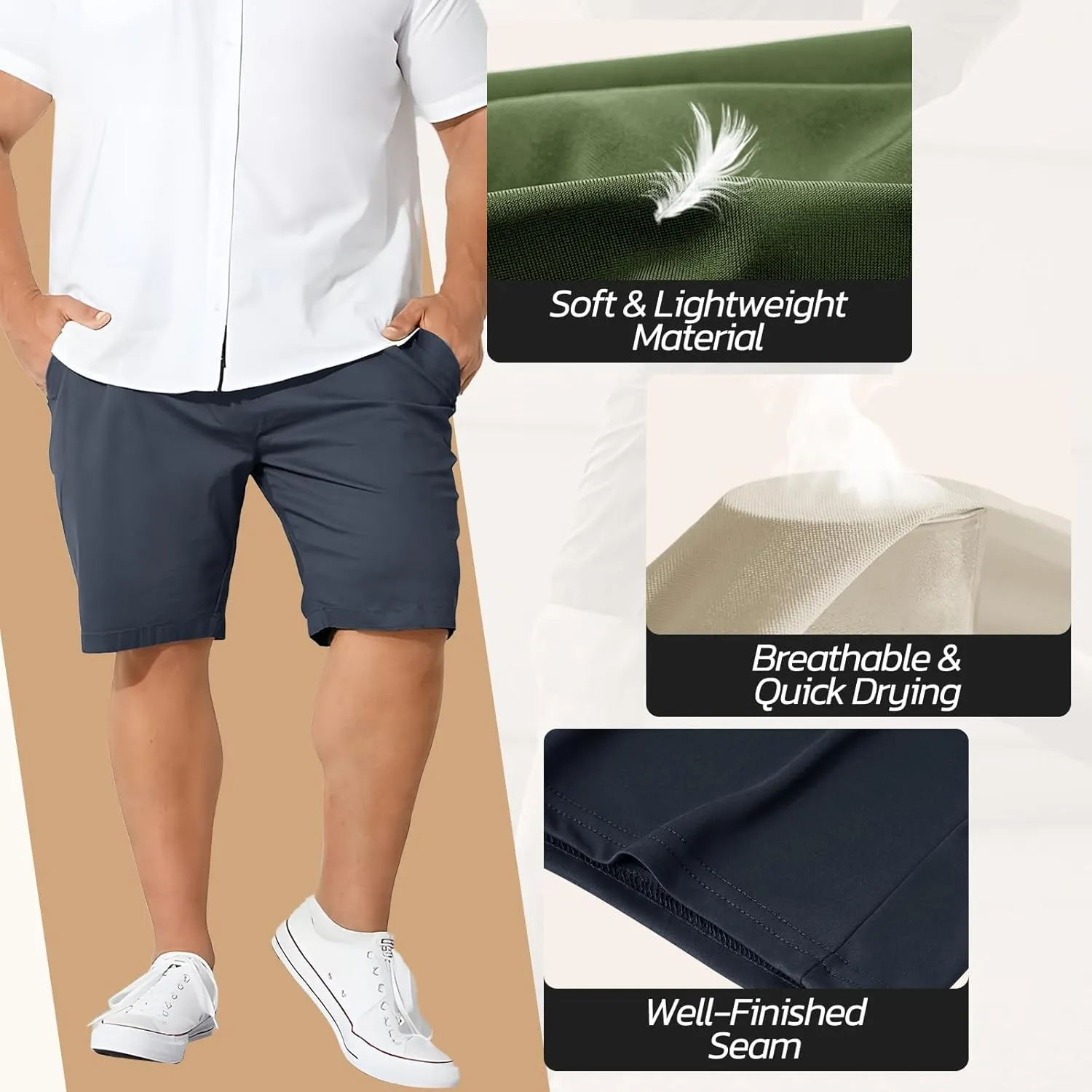 3 Pack Gym Basketball Mens Shorts - Quick Dry Black Workout Athletic Shorts with Pockets for Casual Running (S-6XL)