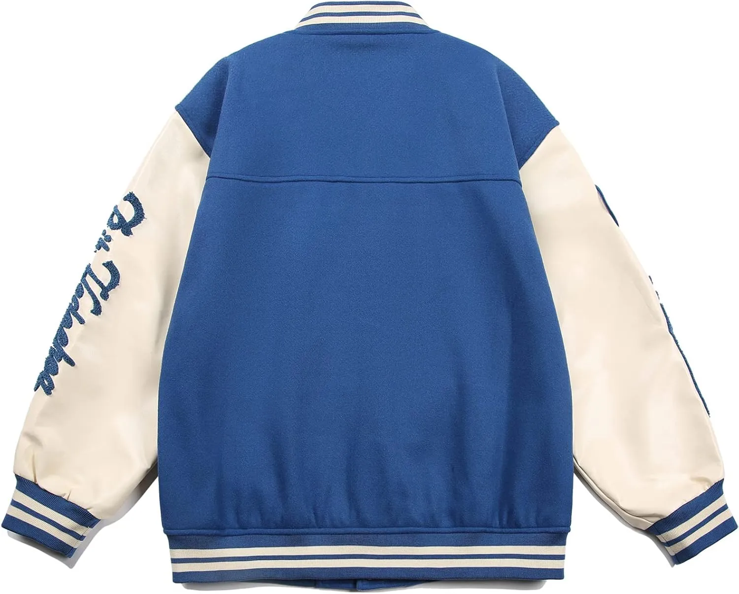Aelfric Eden Men's Letter Print Varsity Jacket Vintage Graphic Baseball Jacket Unisex Coats Streetwear