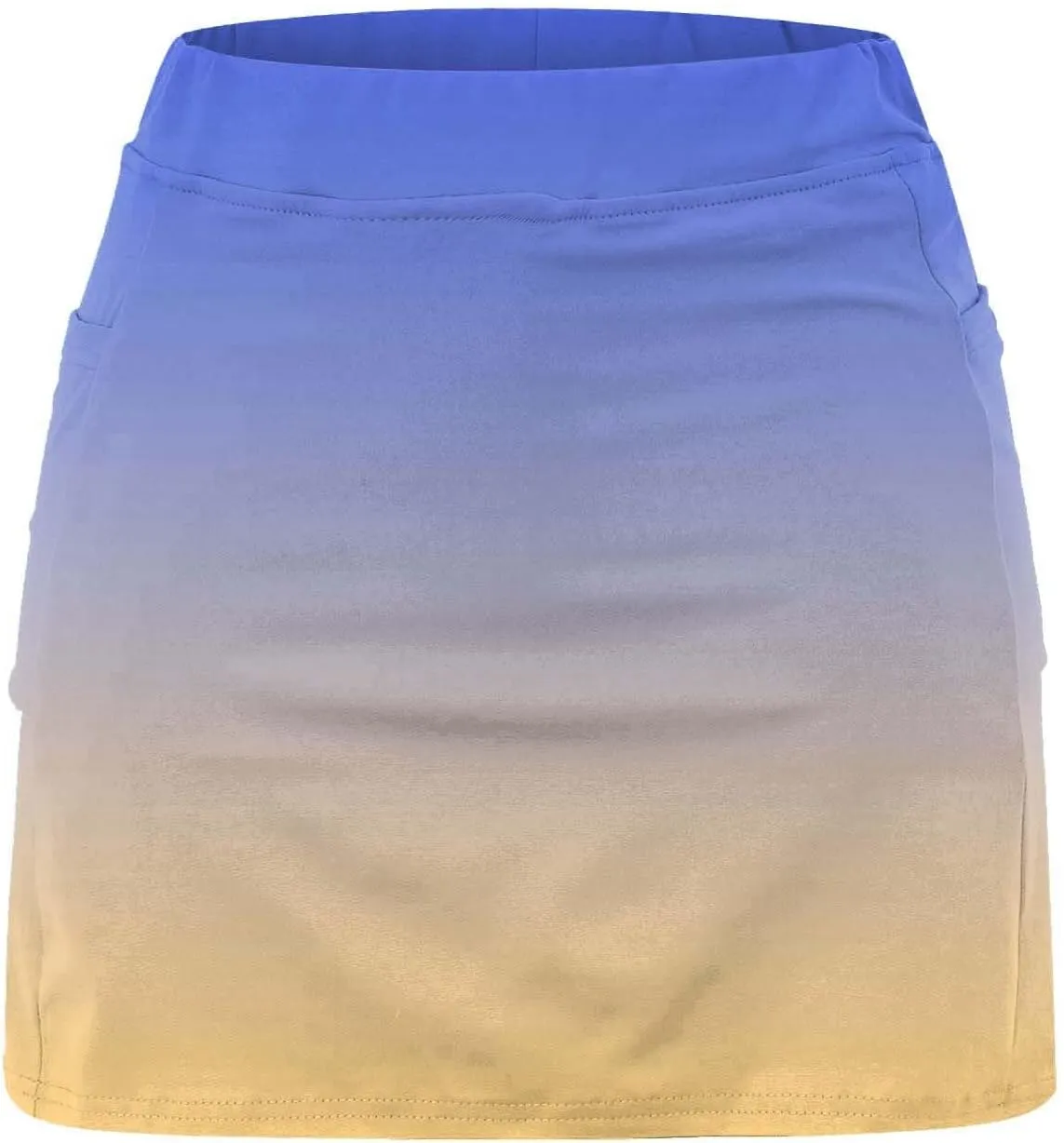aihihe Blue Golf Skirts for Women Pleated Skorts for Women with Pockets Plus Size Shorts for Curvy Women