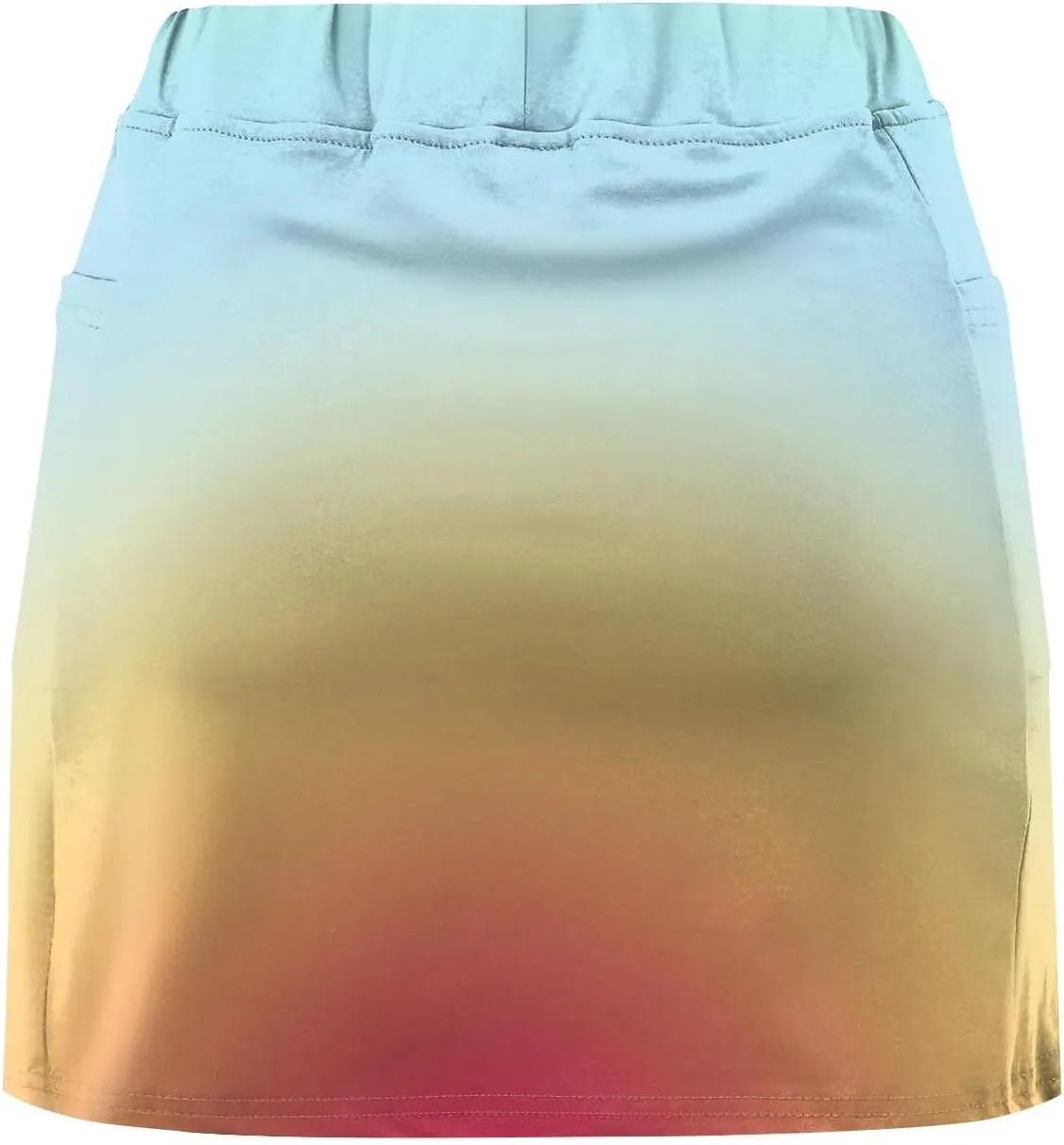 Athletic Skorts for Woman Hight Waist Solid/Gradient Skirts Elastic Tennis Yoga Shorts Tummy Control Skinny Joggers