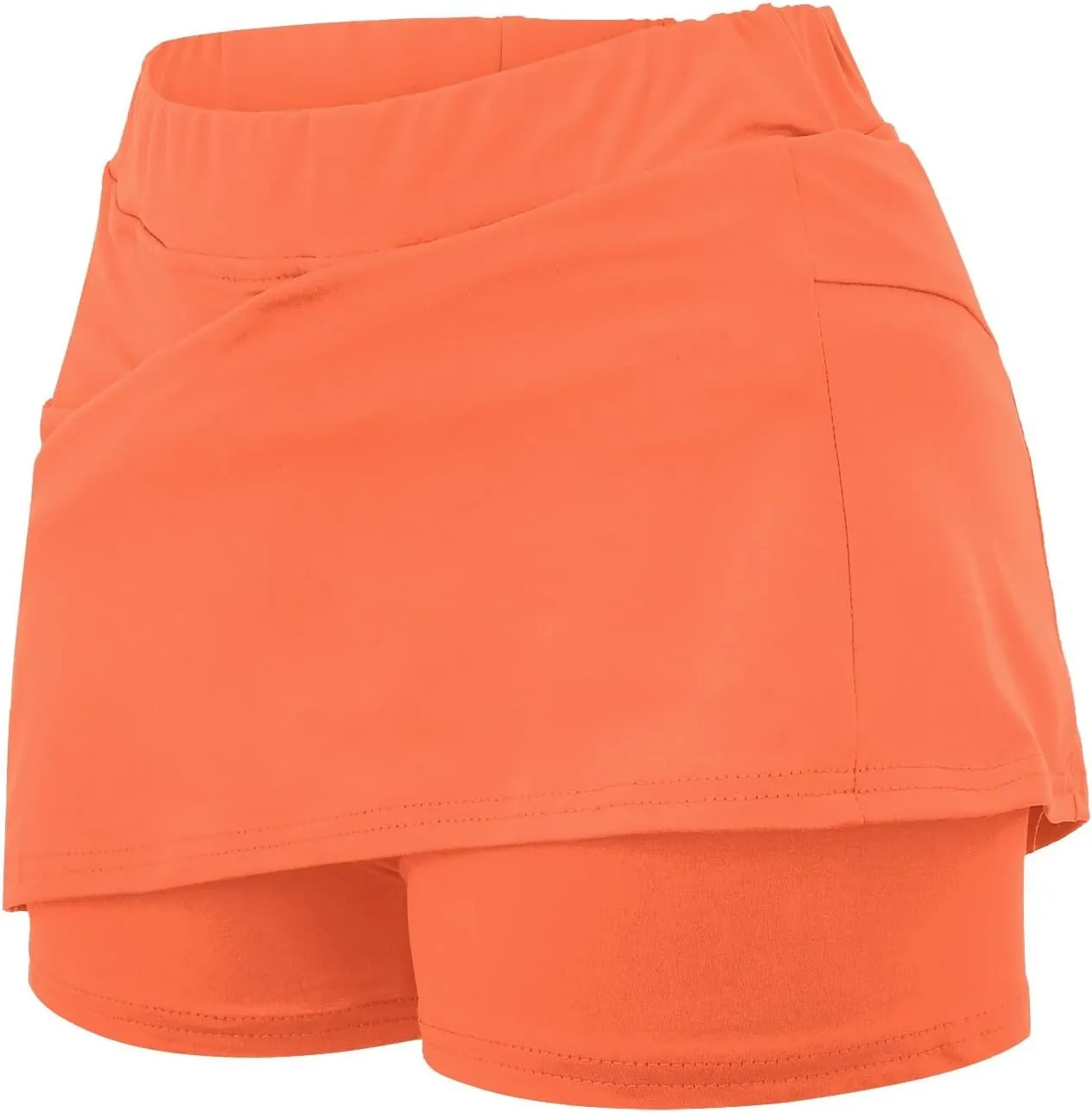 Athletic Skorts for Women Plus Size Tummy Control Tennis Yoga Shorts Hight Waist Solid Comfy Elastic Gym Skirts