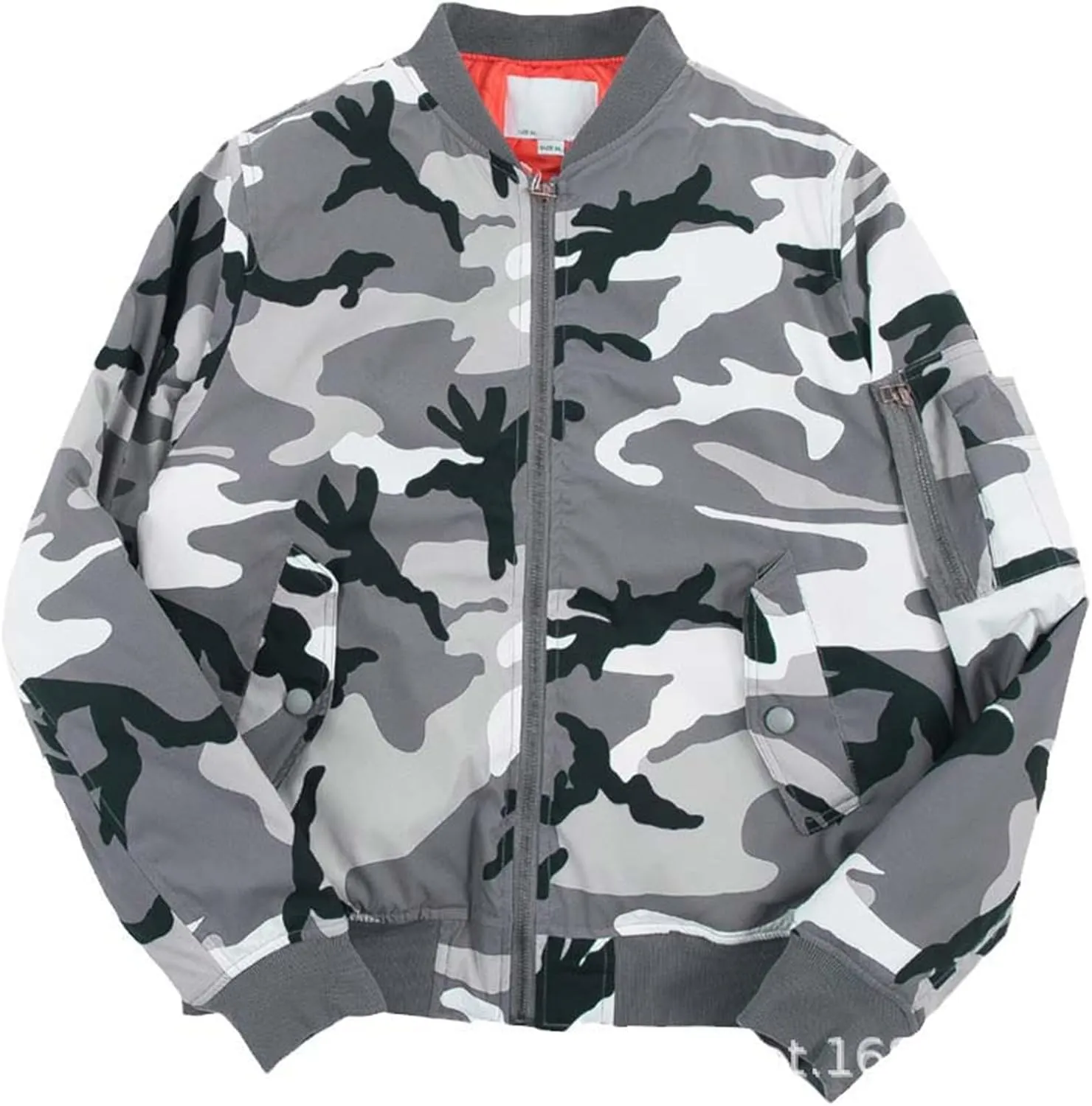 Autumn Winter Jacket Men Cotton Padded Camo1 Ma-1 Thick Mens Coats Hip Hop Flight Jackets Camo Streetwear