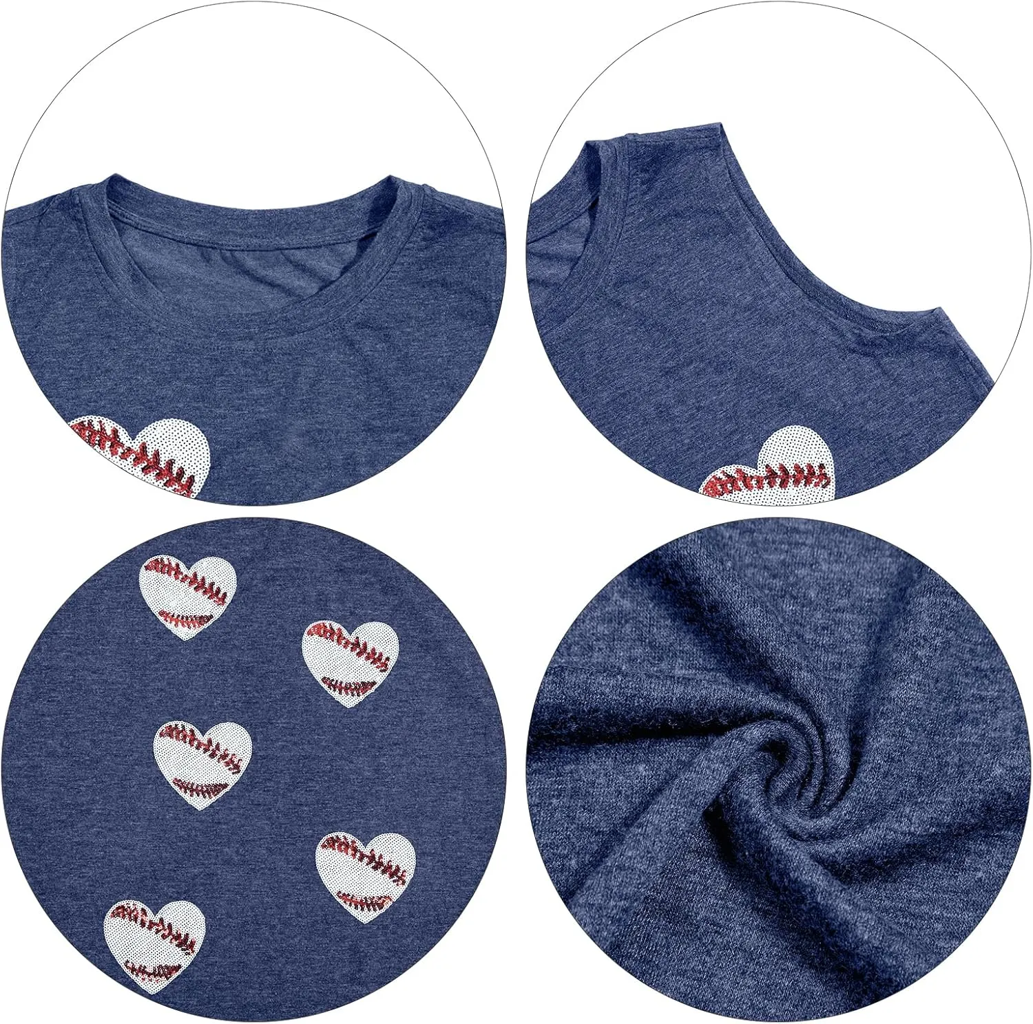 Baseball Tank Tops Women Baseball Mom Shirt Love Heart Baseball Graphic Tee Casual Baseball Sleeveless Workout Top