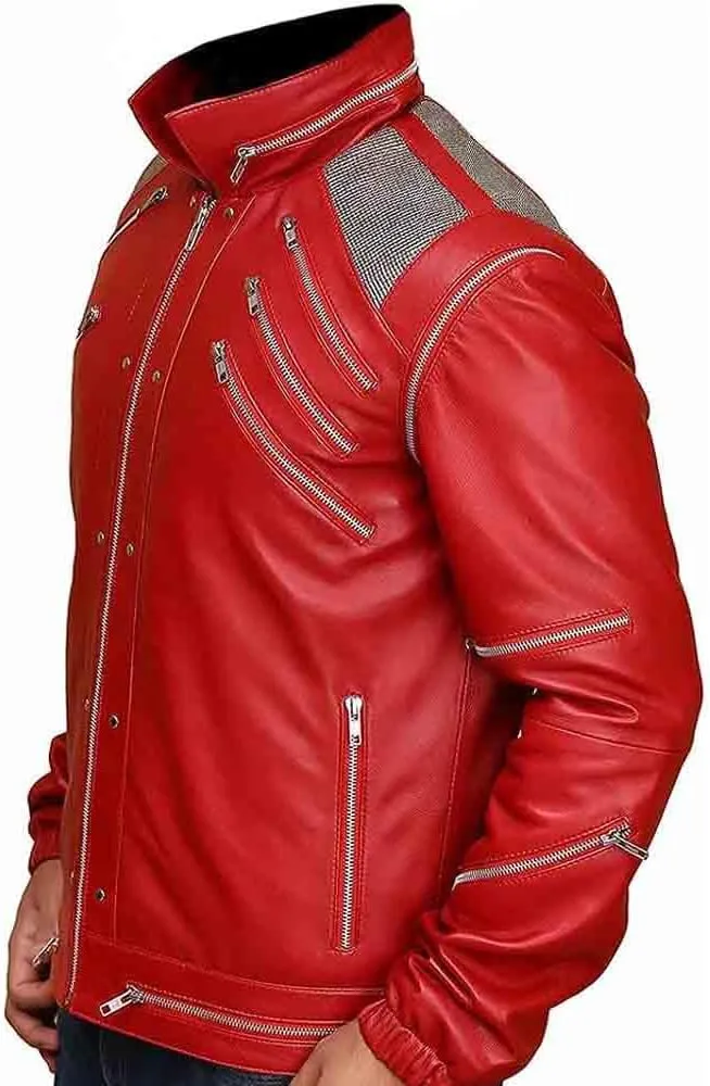 Beat-IT Jacket Micheal Red Faux Leather Jacket, Premium Quality