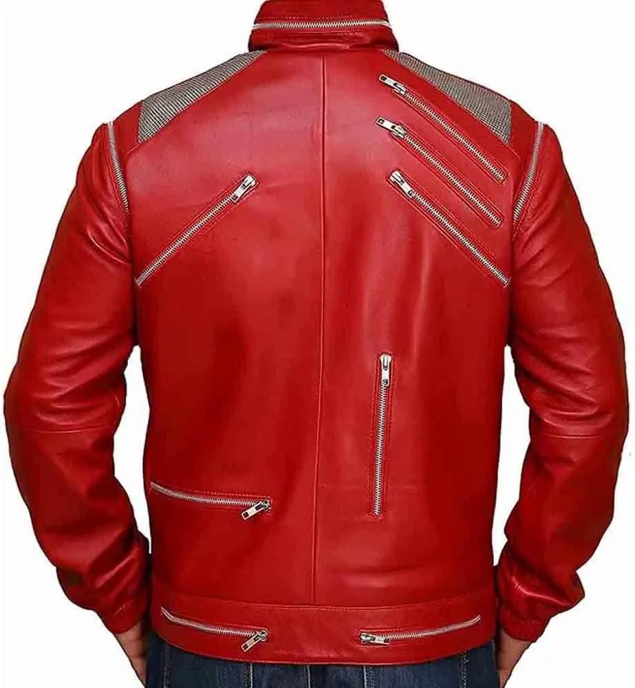 Beat-IT Jacket Micheal Red Faux Leather Jacket, Premium Quality