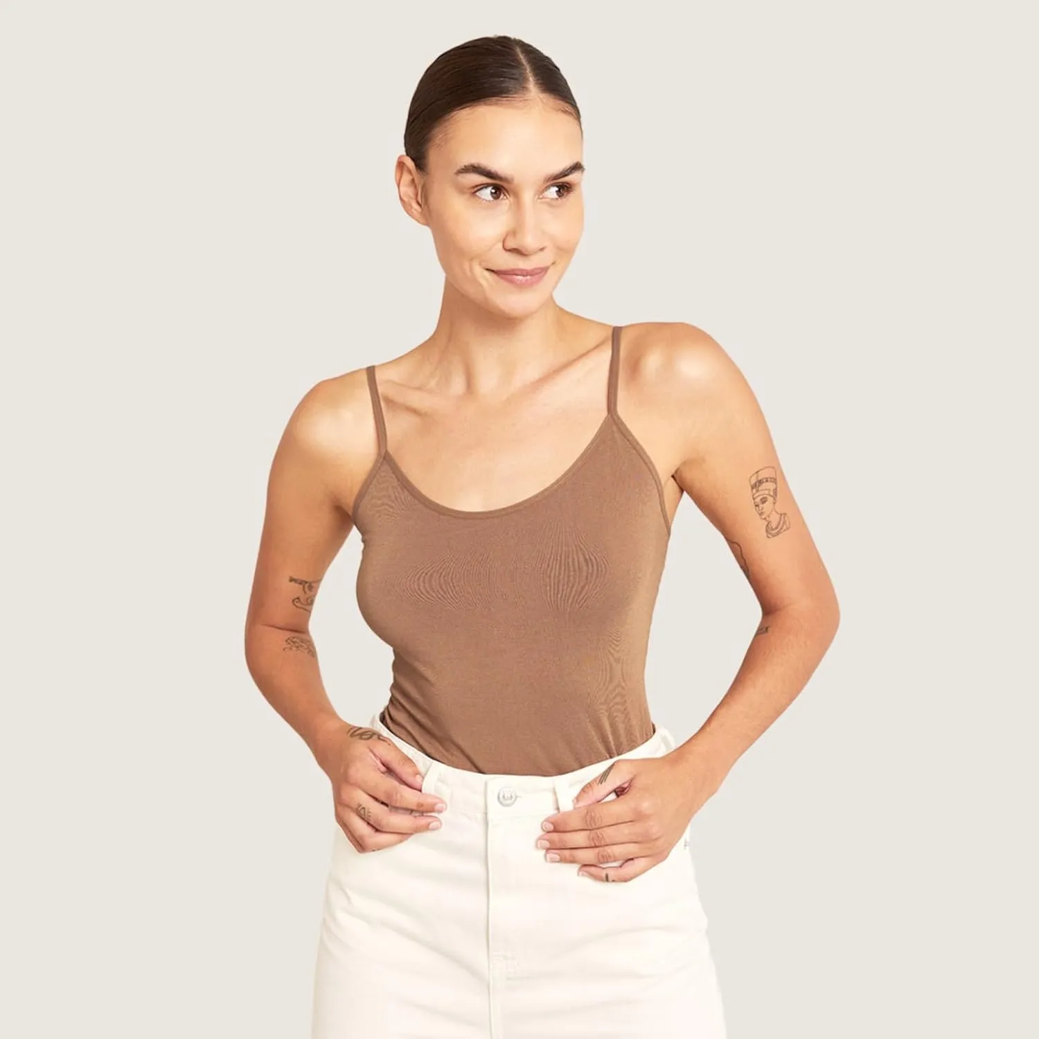 Boody Body EcoWear Womens Cami, Scoop Neck Camisole, Soft Breathable, Lightweight Slim Fit, Viscose Made from Bamboo