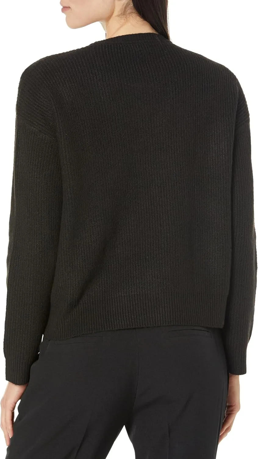 Calvin Klein Women's Sequin Crew Neck Long Sleeve Sweater