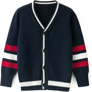 Curipeer Boys' Cardigan Knitted Sweater Fall Button Up Sweater Cardigan for Toddler Boys 3-14Y