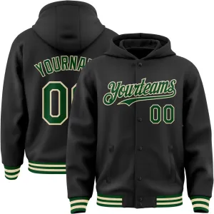 Custom Hoodie Baseball Jackets Personalized Varsity Letterman Jackets Stitched Name Number Logo for Men Women Youth