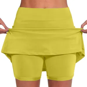 DDAPJ pyju Womens Summer Casual Skorts Plus Size Athletic Golf Tennis Skirts High Waisted Shorts Running Gym Yoga Outfits