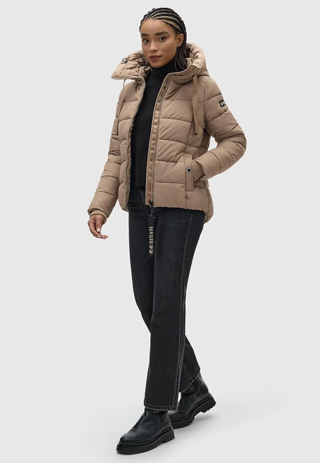 Fall & Winter Jacket for Women | Windproof & Weather-Resistant Jacket | Hooded Medium-Weight Coat | Amayaa XS-XXL