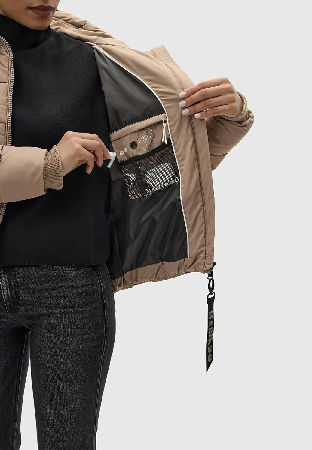 Fall & Winter Jacket for Women | Windproof & Weather-Resistant Jacket | Hooded Medium-Weight Coat | Amayaa XS-XXL