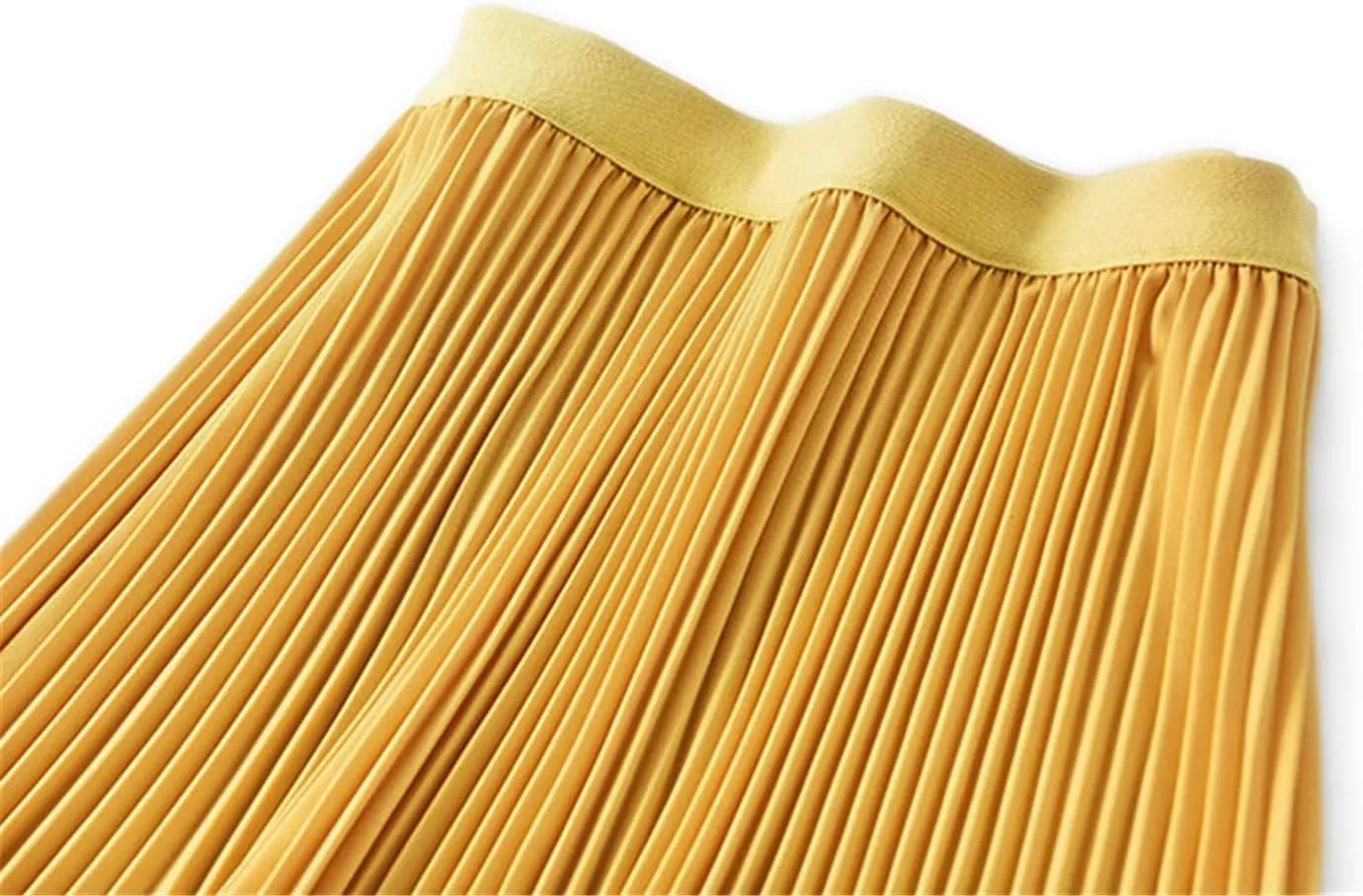 Fashion A-Line Women Pleated Spring Autumn Elegant High Waist Vintage Office Ladies Midi Skirts
