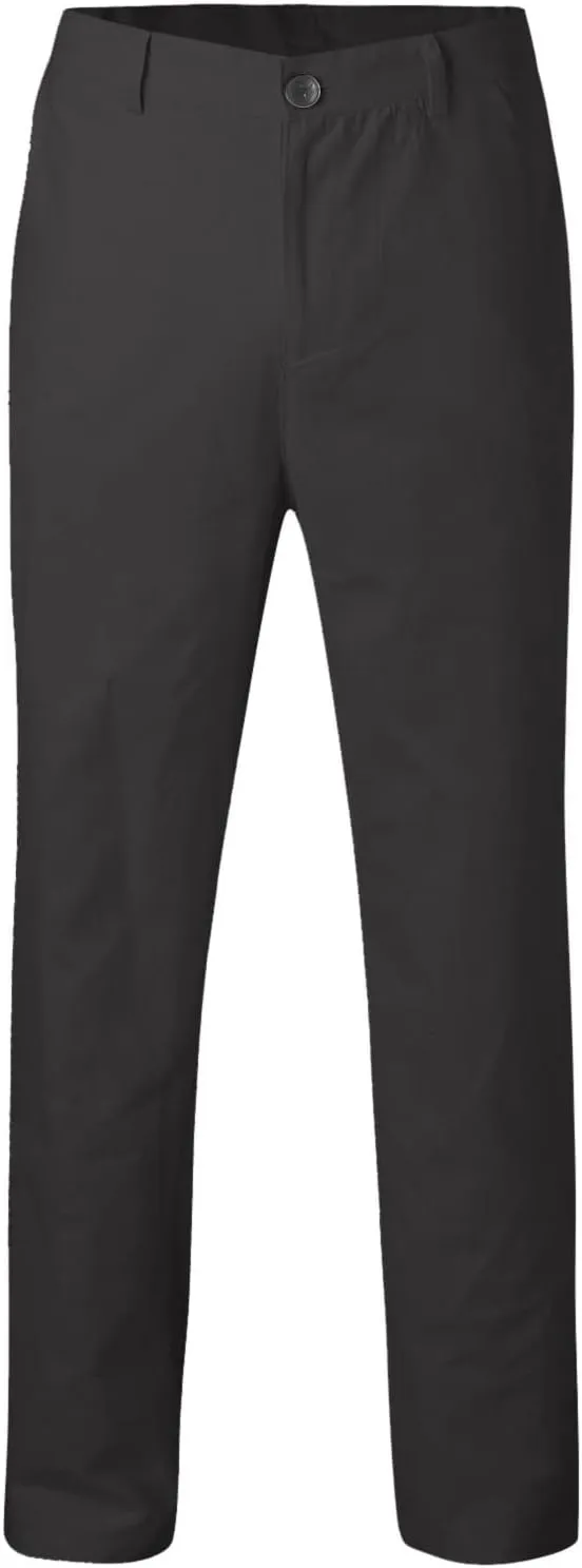 GOKKILRW Mens Slim Fit Dress Tapered Leg Pants Casual Business Office Work Pants Comfy Flat-Front Stretch Chino Golf Trousers