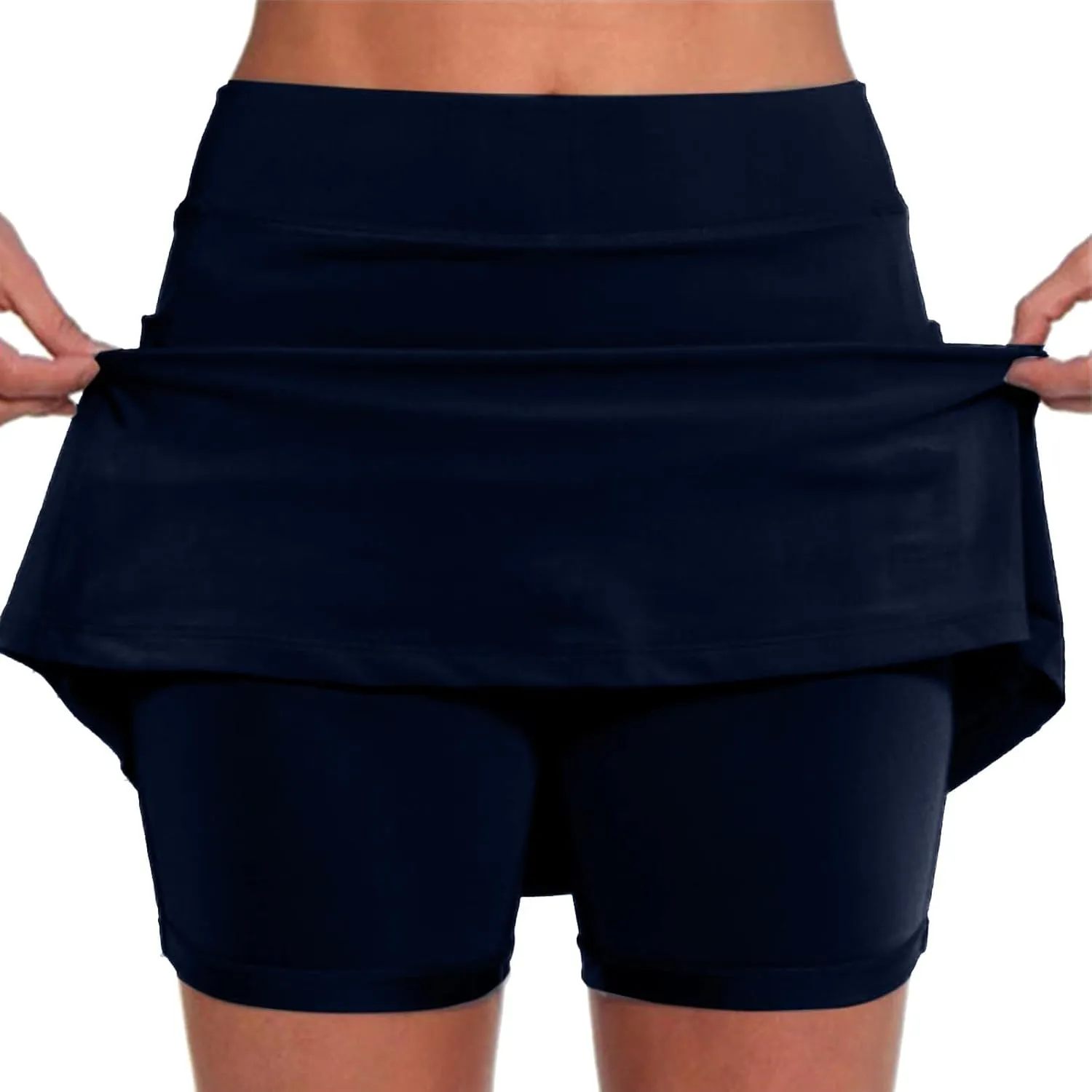 Golf Skirts for Women high Waisted Tennis Skirt with Pockets for Balls Womens Athletic Shorts Longer