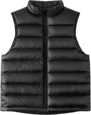 Happy Cherry Kids Winter Snow Puffer Down Vest Softshell Quilted Padded Sleeveless Jacket Ultra Light Waistcoat 4-12 Years