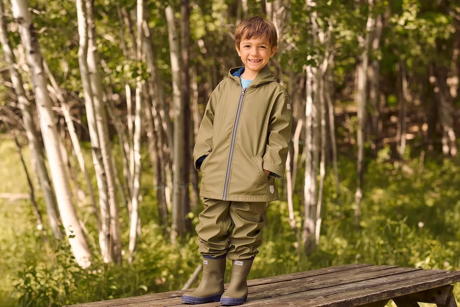 Hatley Kids Zip-up Rain Jacket