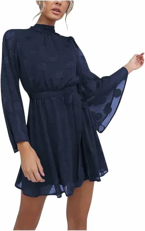 HHmei For Ladies Women's Tie Vest Solid Long Sleeve Ductile Button Up