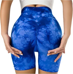 High Waisted Workout Biker Shorts for Women Seamless Butt Lifting Tight Leggings Tummy Control Gym Yoga Pants