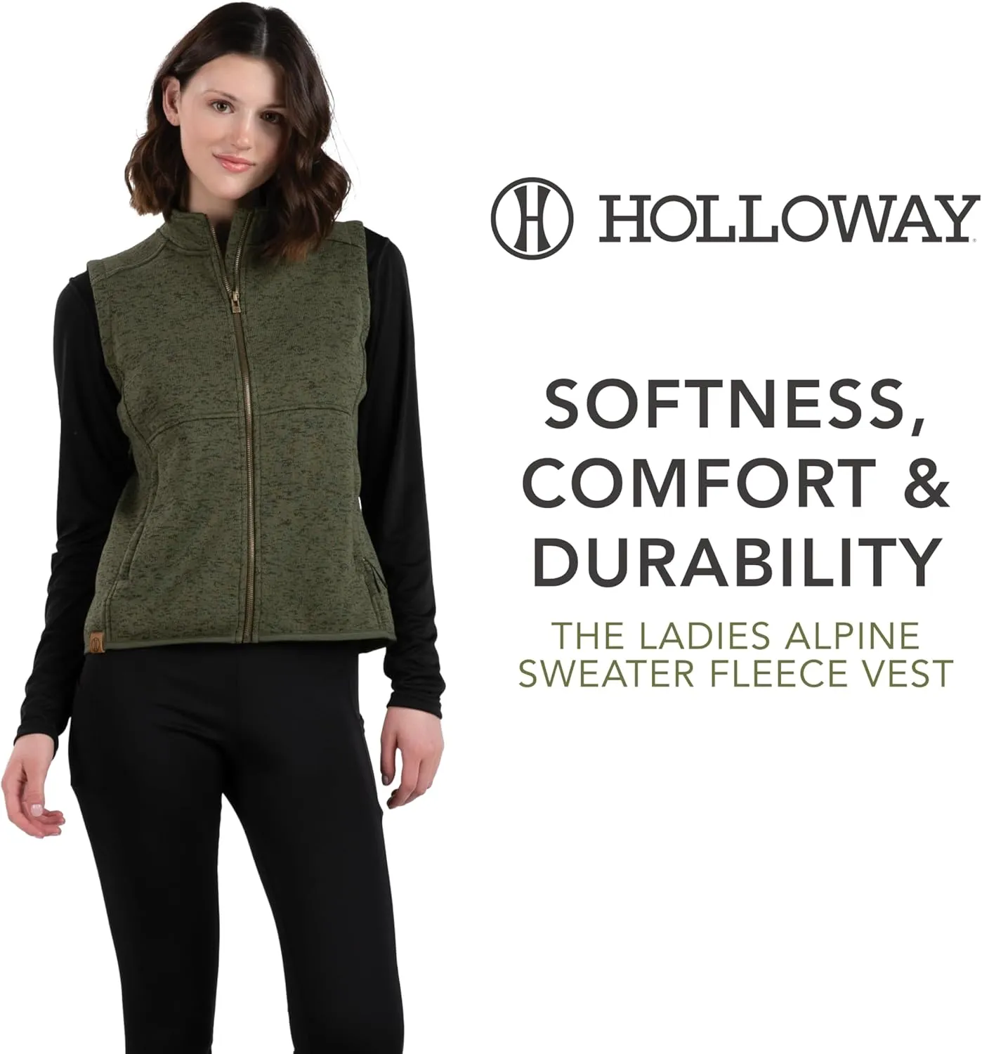 Holloway Women's Alpine Sweater Fleece Vest