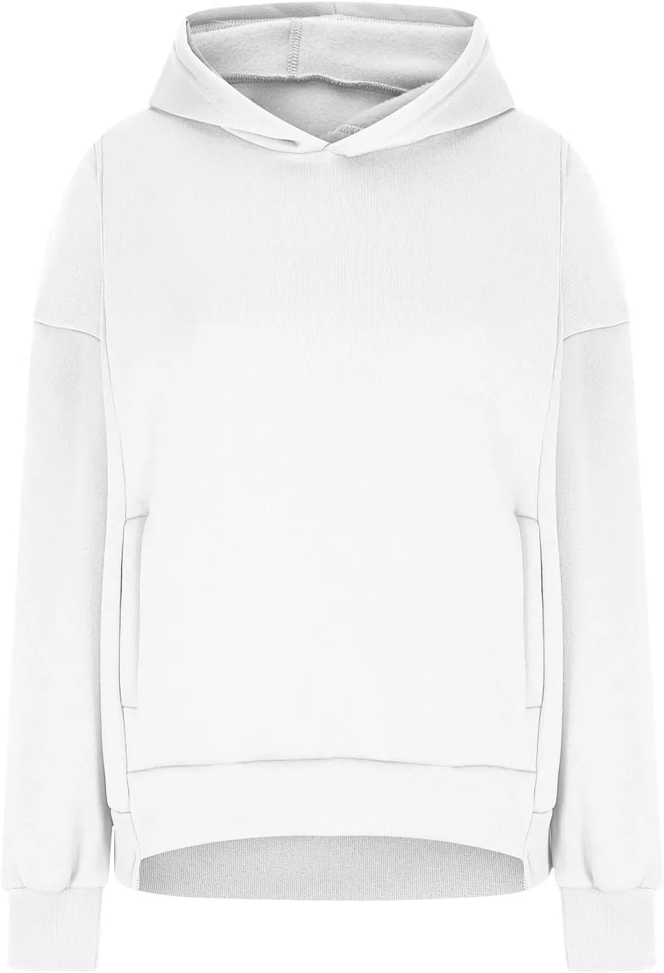 Hoodies for Women Winter Loose Comfy Fleece Oversized Sweatshirt Long Sleeve Drop Shoulder Fleece Pullover Sweaters