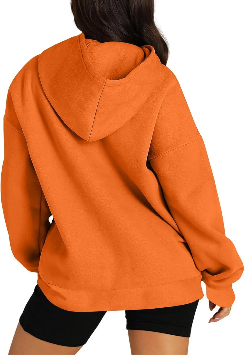 Hoodies for Women Winter Loose Comfy Fleece Oversized Sweatshirt Long Sleeve Drop Shoulder Fleece Pullover Sweaters
