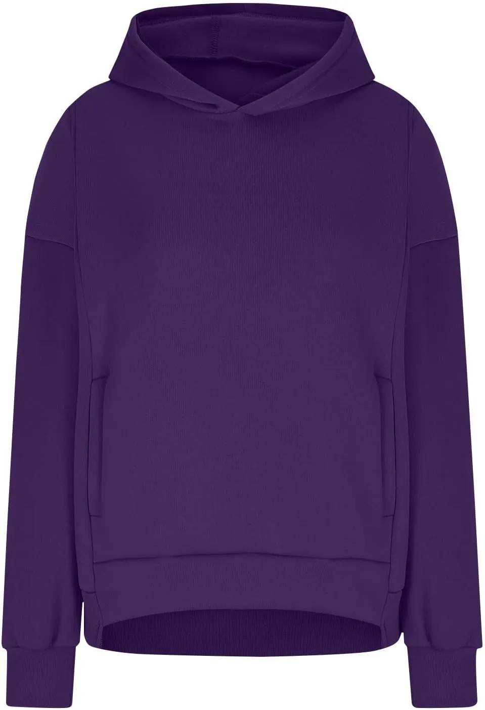Hoodies for Women Winter Loose Comfy Fleece Oversized Sweatshirt Long Sleeve Drop Shoulder Fleece Pullover Sweaters