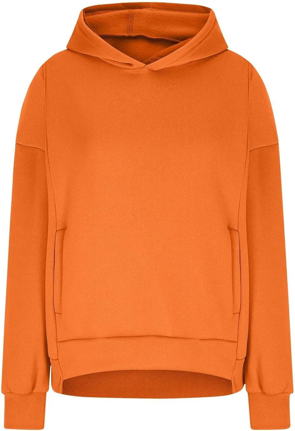 Hoodies for Women Winter Loose Comfy Fleece Oversized Sweatshirt Long Sleeve Drop Shoulder Fleece Pullover Sweaters
