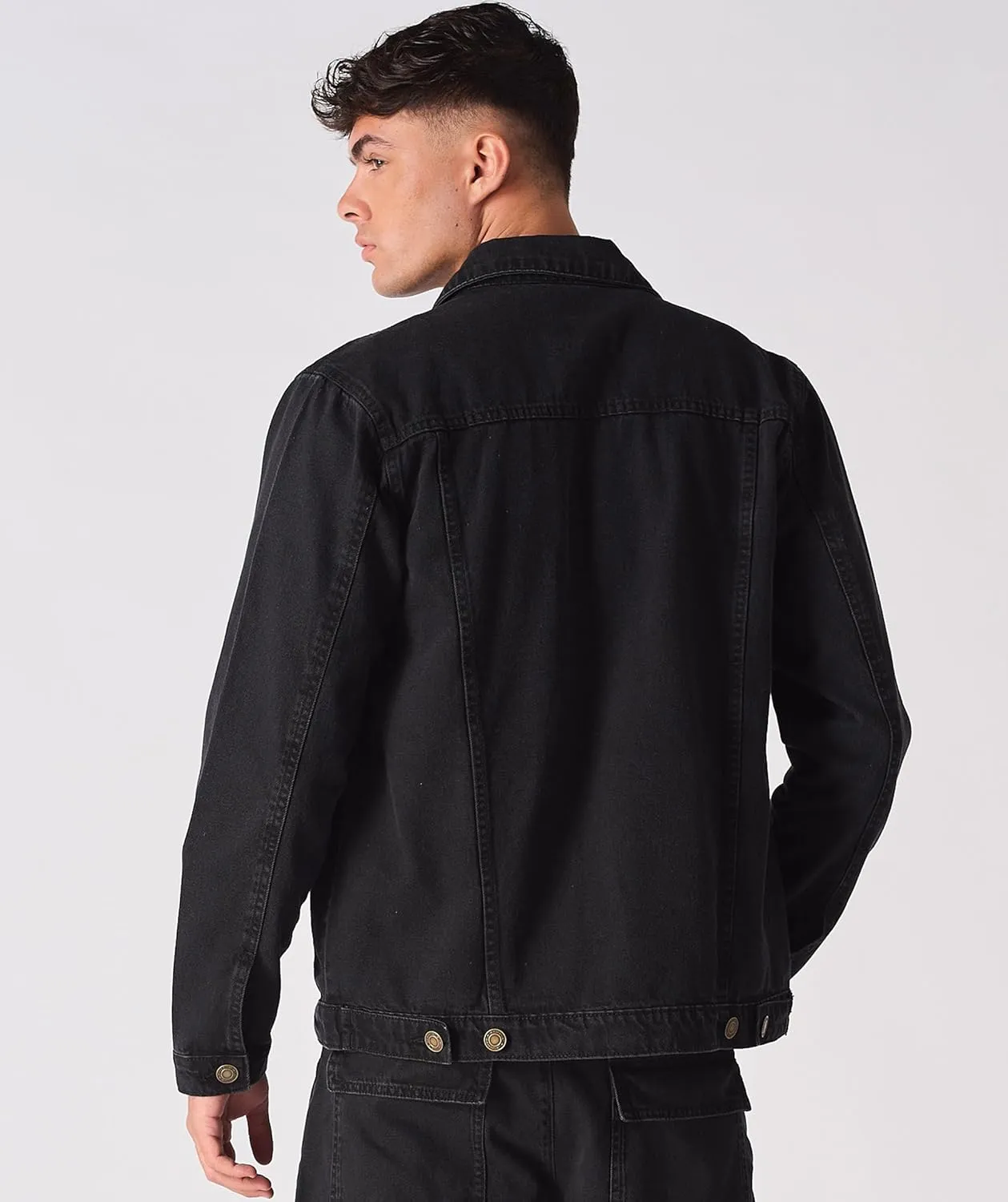 Jean Jacket For Men - Classic Trucker Style Slim Fit Casual Outerwear Button Down Cowboy Cut - Men's Denim Jacket