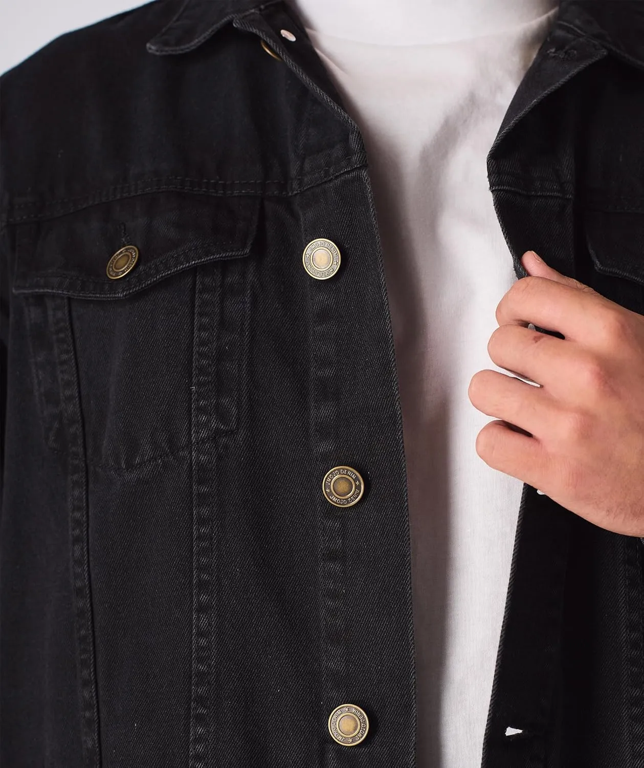 Jean Jacket For Men - Classic Trucker Style Slim Fit Casual Outerwear Button Down Cowboy Cut - Men's Denim Jacket