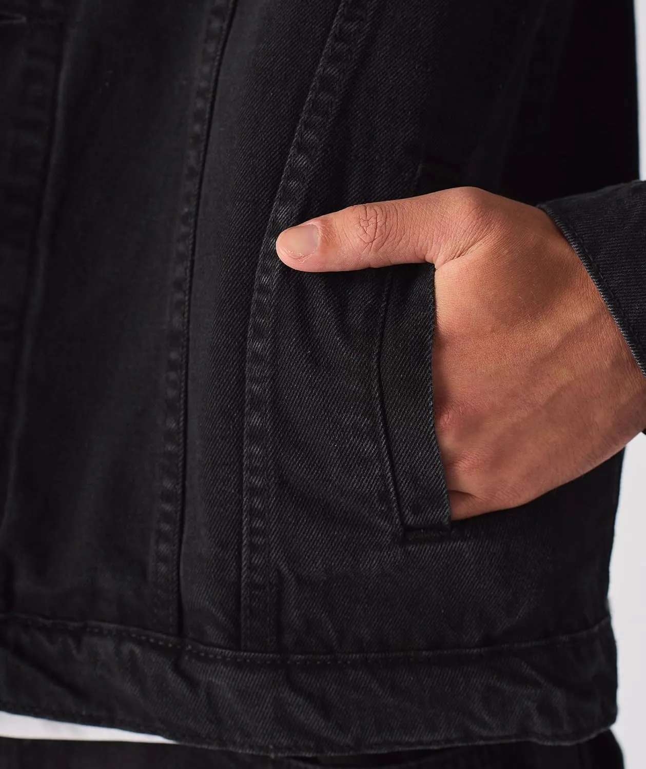 Jean Jacket For Men - Classic Trucker Style Slim Fit Casual Outerwear Button Down Cowboy Cut - Men's Denim Jacket