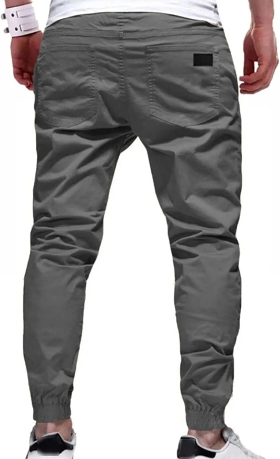 JEShifangjiusu Mens Fashion Cargo Pants Lightweight Athletic Joggers Pants Stretch Chino Trousers Sweatpants with Pockets