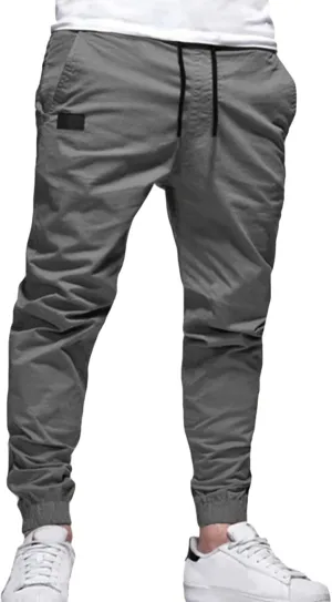 JEShifangjiusu Mens Fashion Cargo Pants Lightweight Athletic Joggers Pants Stretch Chino Trousers Sweatpants with Pockets