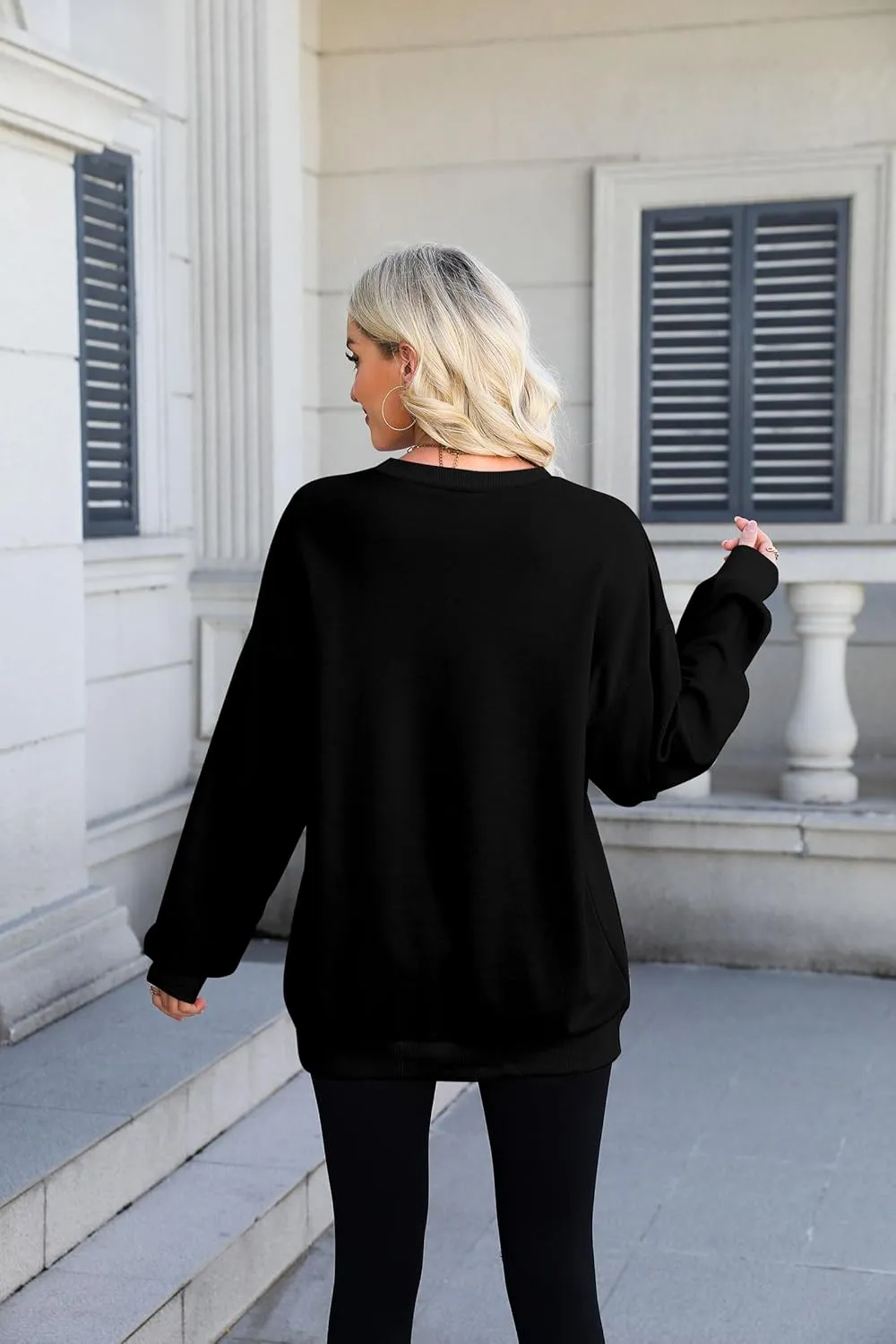 KIDDAD Oversized Mama Sweatshirt Woman Mama Letter Print Pullover Tops Casual Mother Life Crewneck Loose Tee Tops