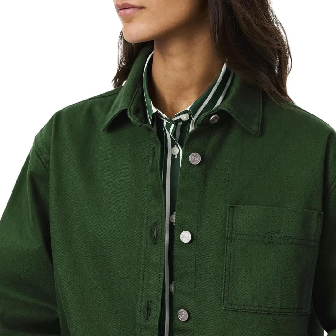 Lacoste Women's Relaxed Fit Denim Overshirt