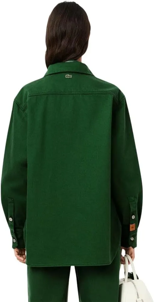 Lacoste Women's Relaxed Fit Denim Overshirt
