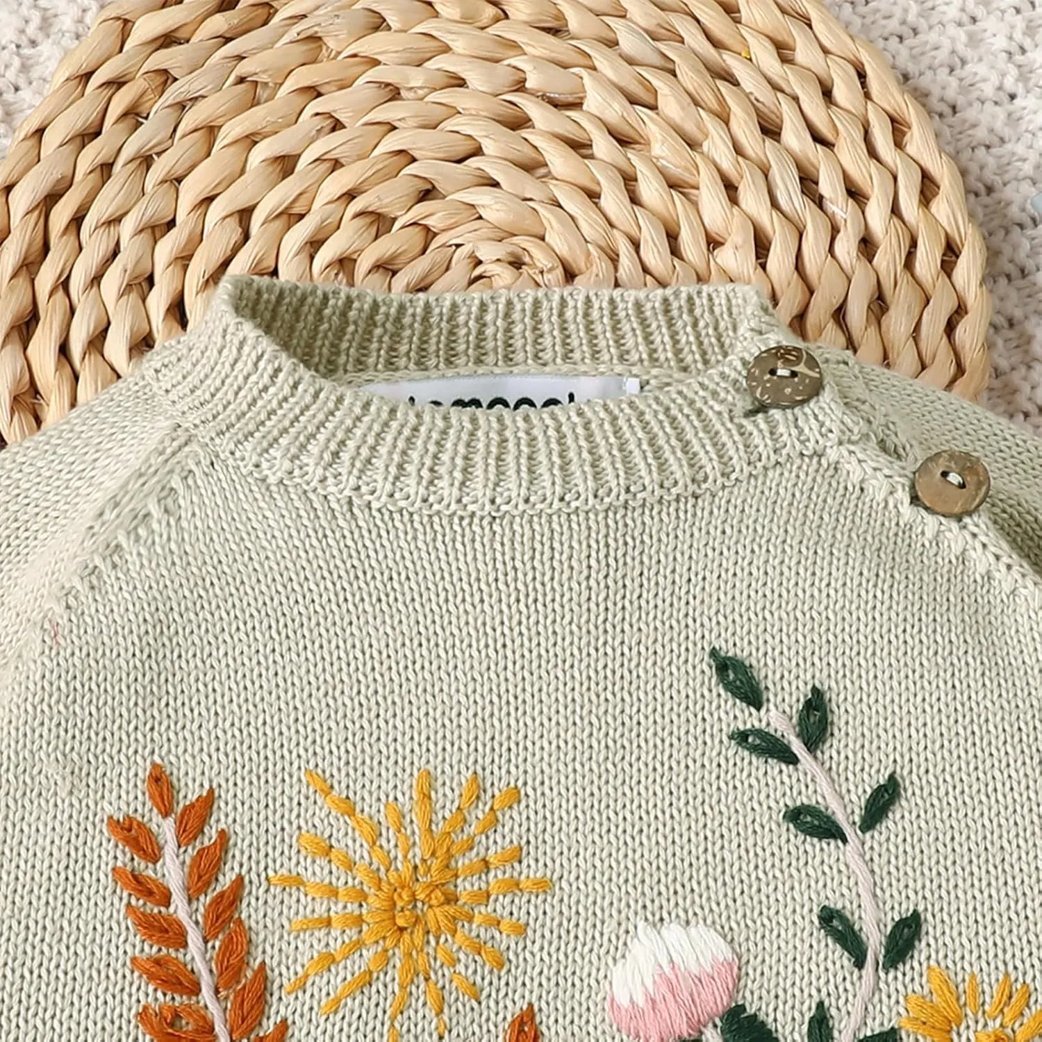 Lamgool Infant Baby Pullover Sweater Knitted Button Down Toddler Kids Sweatshirt for Spring