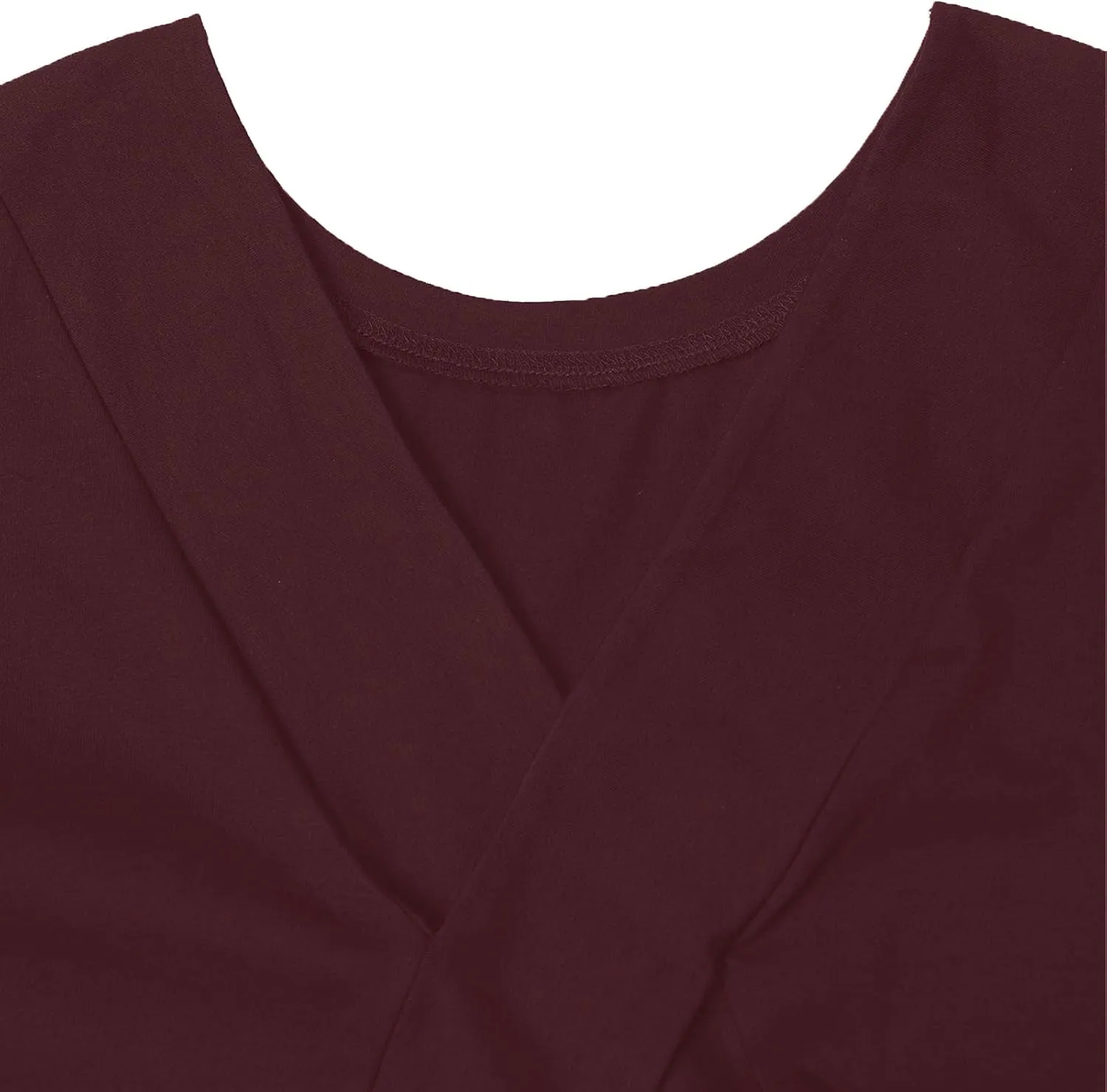 LilyCoco Women's Open Back Long Sleeve Tops Crewneck Loose Fit T Shirt