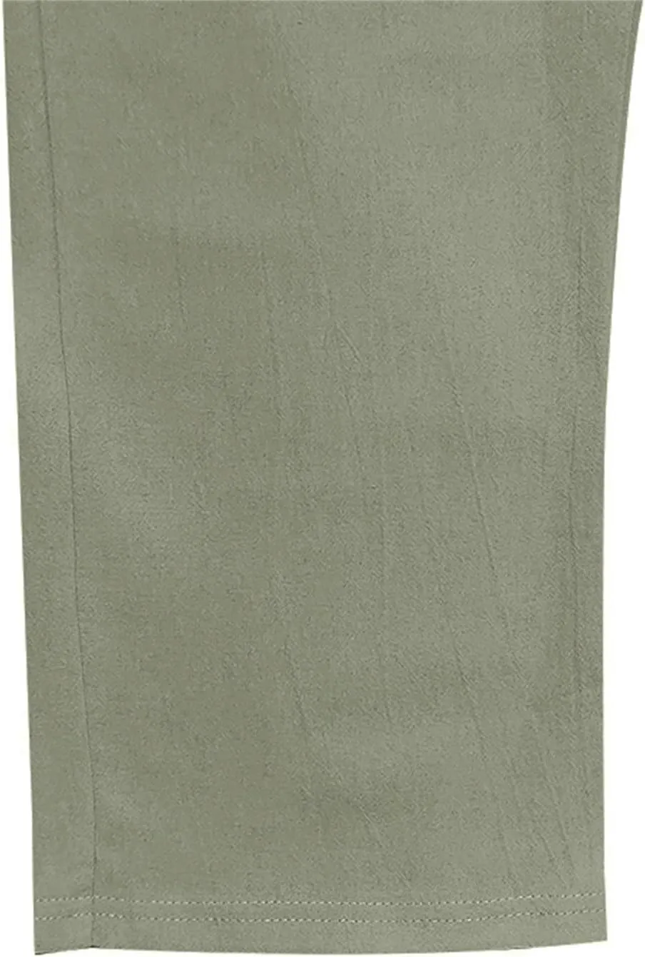 Linen Pants for Men Summer Lightweight Plain Casual Pants Beach Vacation Slacks Loose Fit Drawstring Waist Trousers