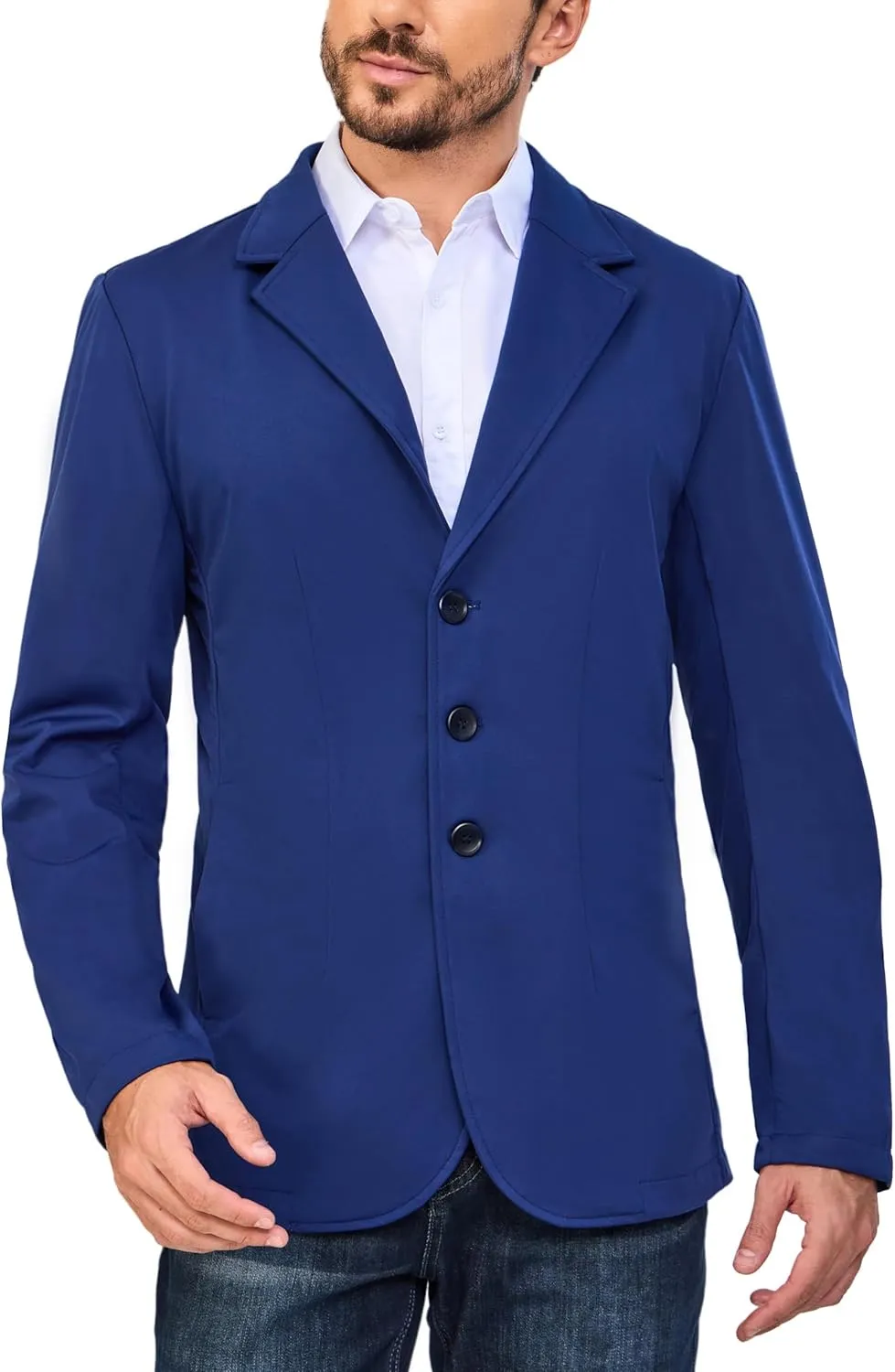 Little Donkey Andy Men's Casual Blazer Suit Jackets, Water Resistant Softshell Lightweight Slim Sport Coat for Outdoor Travel