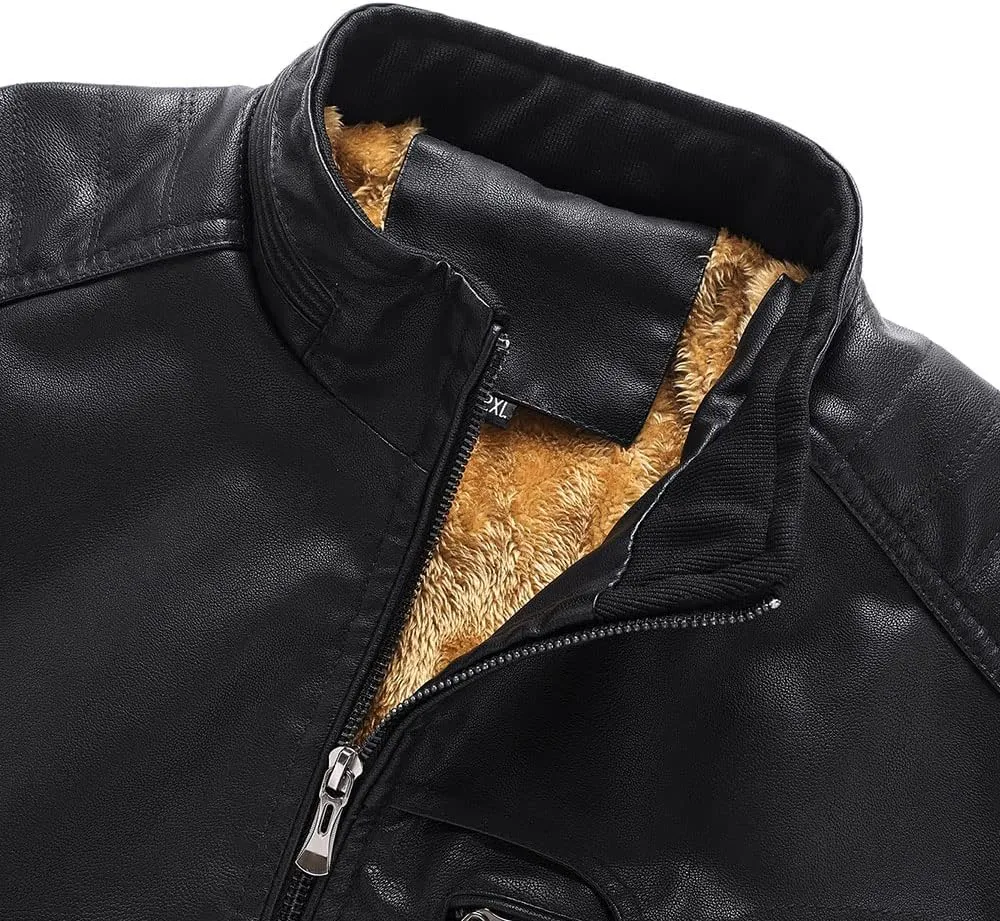 Lone Wolf, Vintage Wolf Biker Motorcycle Jacket, Personalized Men PU Leather Vest Coat Jackets