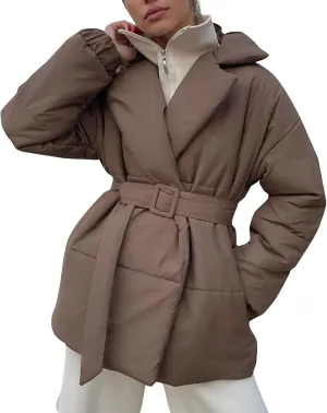Long Puffer Jacket for Women 2024 Thickened Winter Coat Hooded with Deep Pockets Ladies Warm Winter Jacket Plus Size