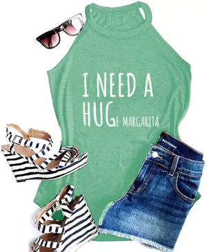Mamacita Needs a Margarita Women Funny Shirts Workout Tops Graphic Beach Holiday Outfit Tees