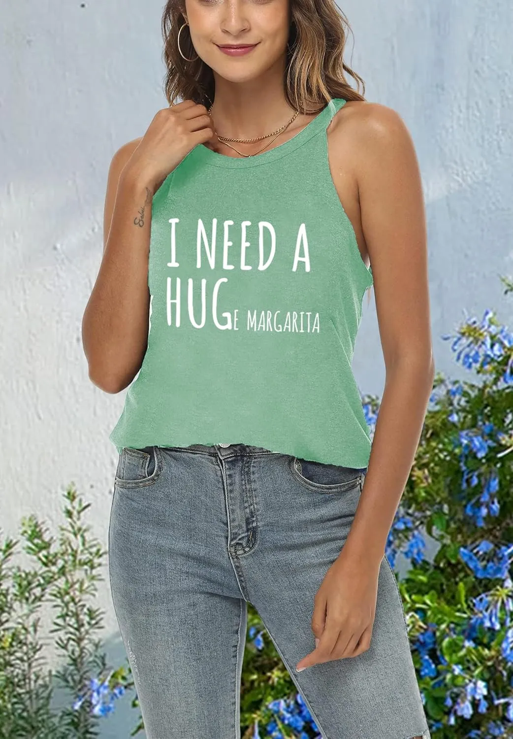 Mamacita Needs a Margarita Women Funny Shirts Workout Tops Graphic Beach Holiday Outfit Tees