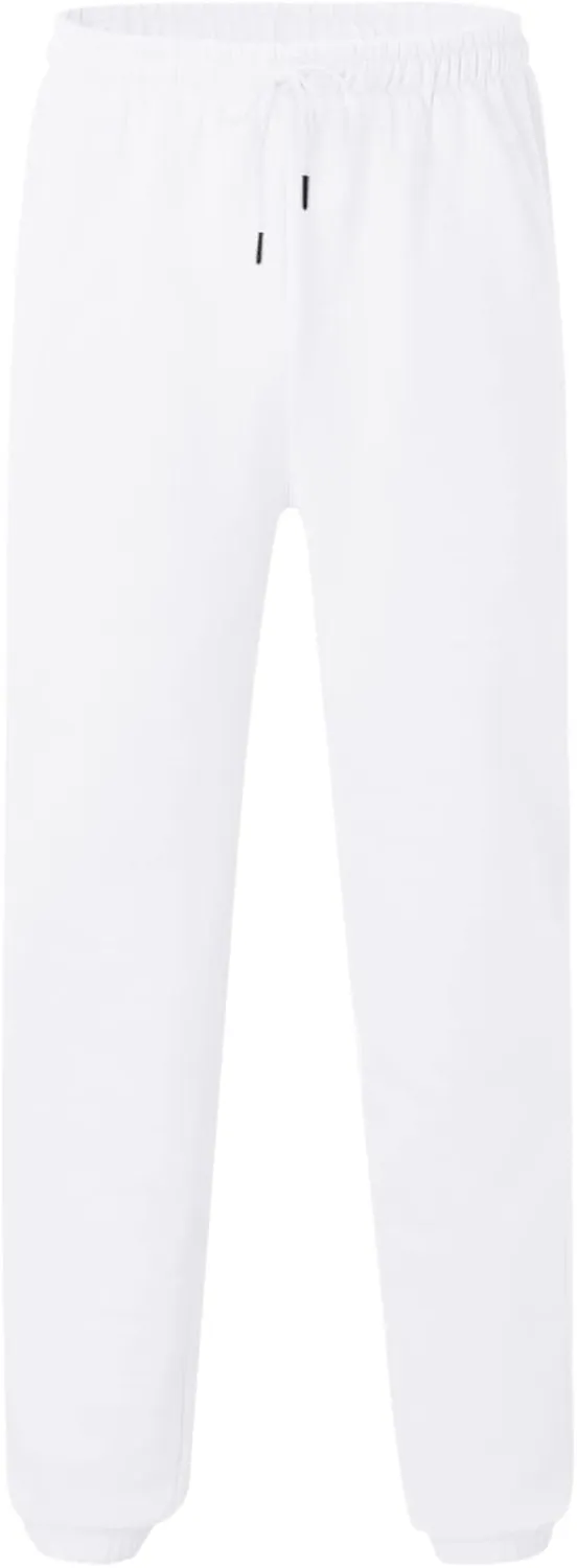 Mens Autumn and Winter High Street Fashion Loose Pants Fleece Lined Sweatpants Active Outdoor Sports Jogger Pants