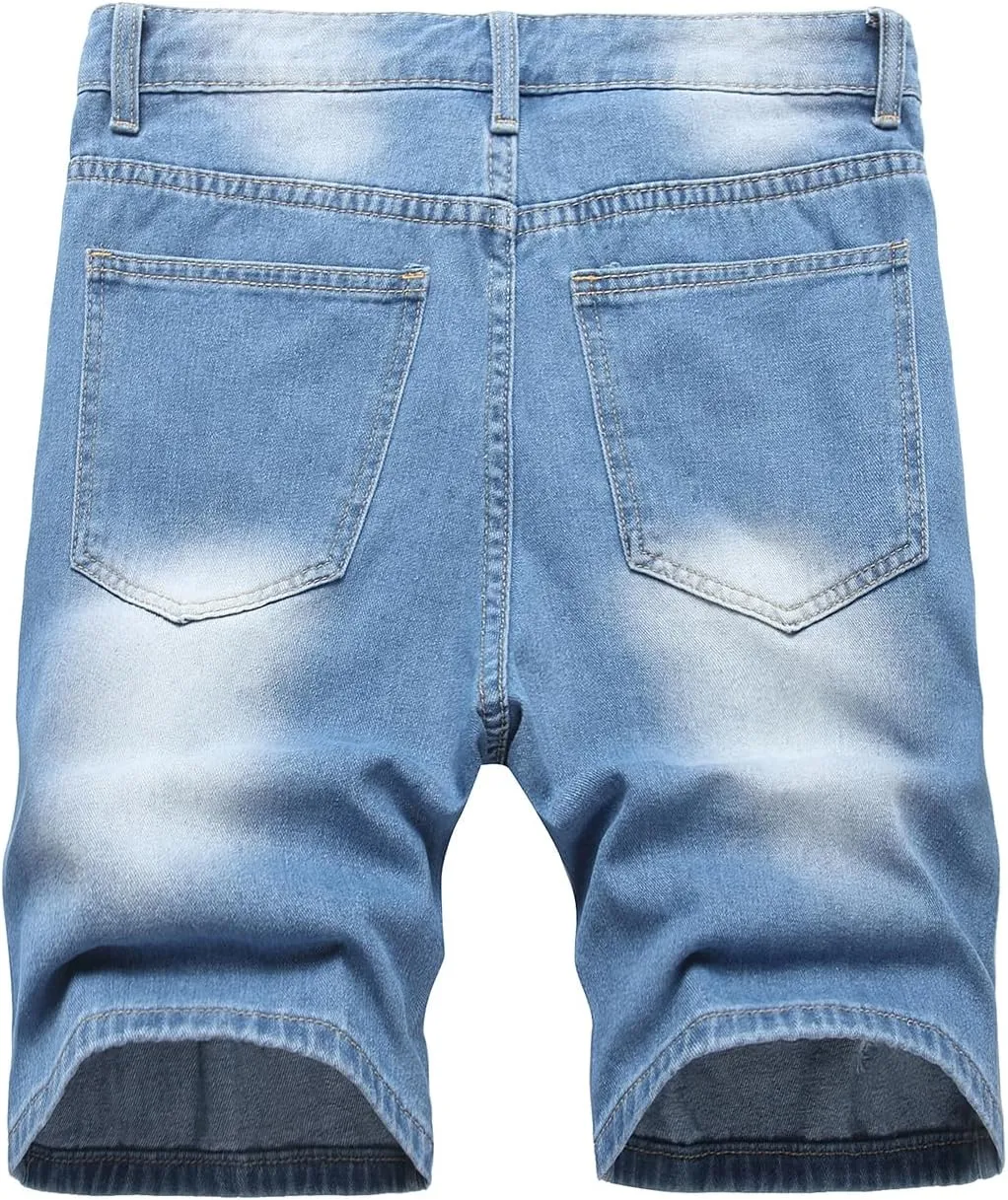 Men's Casual Denim Shorts (No Belt)